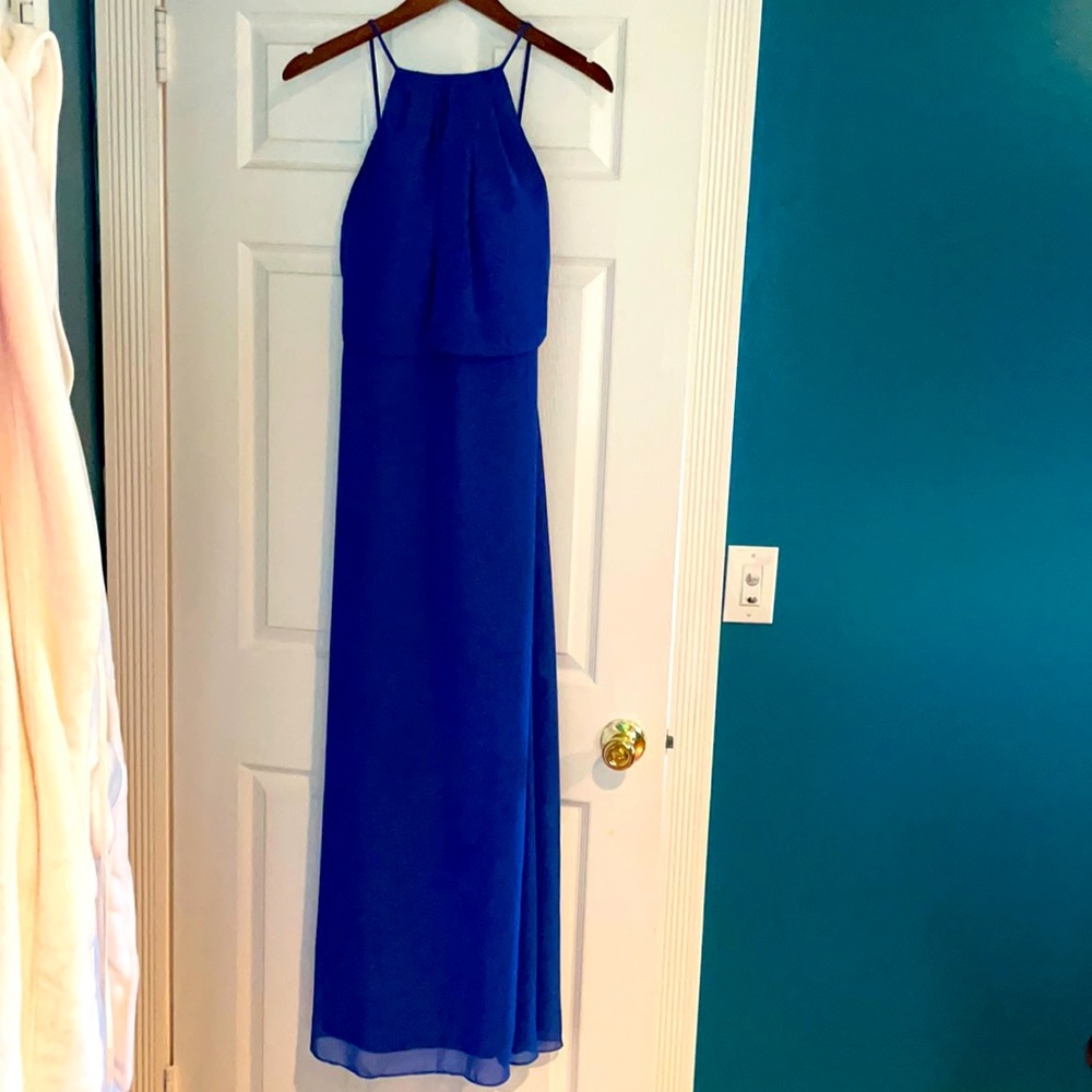 Blue bridesmaids dress